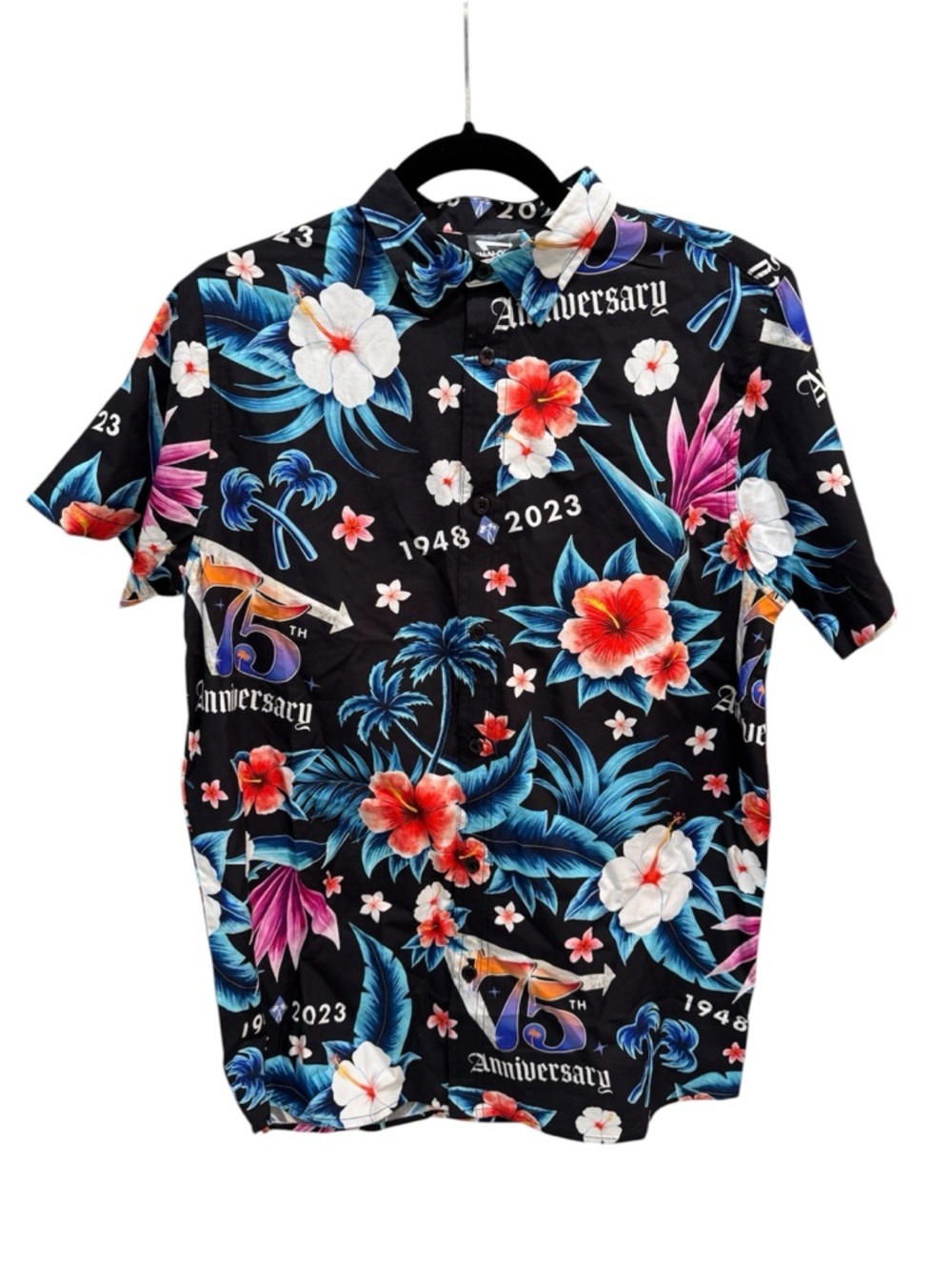 In-N-Out Burger 75th Anniversary Men’s Hawaiian Short Sleeve Shirt Size M NWOT